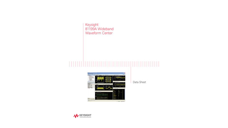 Keysight 81199A Wideband Waveform Center